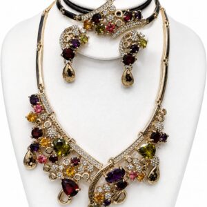 Luxury Color Crystal Jewelry Set
