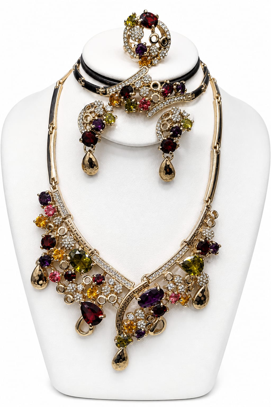 Luxury Color Crystal Jewelry Set