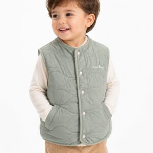 Kids White Winter Vest